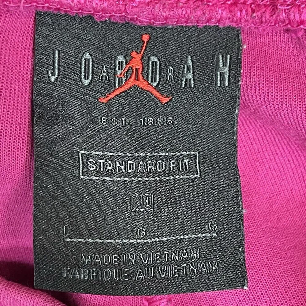 Jordan Shorts Mens Large Pink Jumpman Logo Casual‎ Basketball Adult